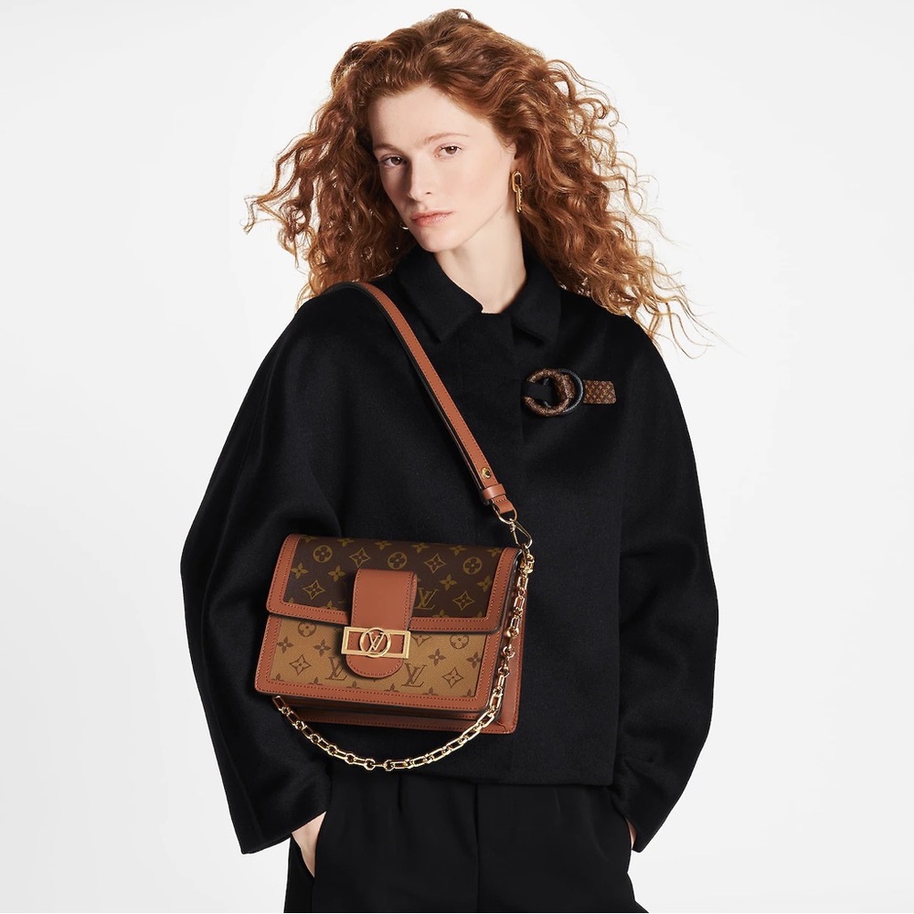 LOUIS VUITTON DAUPHINE MM CROSSBODY SHOULDER BAG